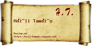 Hüll Tamás névjegykártya